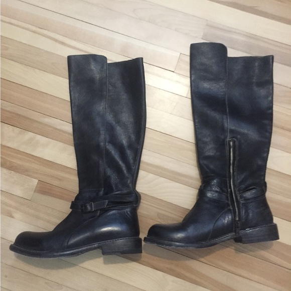 Bed Stu Bristol Tall Boots - EUC - Black - Size 9 - Picture 1 of 5